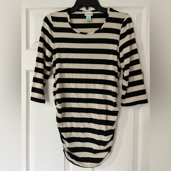 Motherhood Maternity crewneck pullover ruched sides Size M - Picture 1 of 4